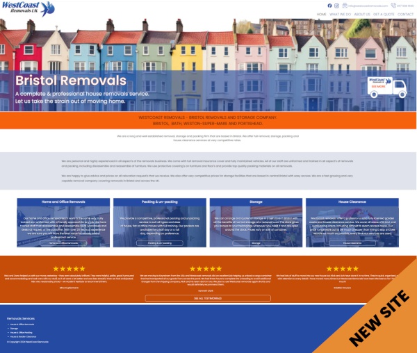 WestCoast Removals Website Redesign